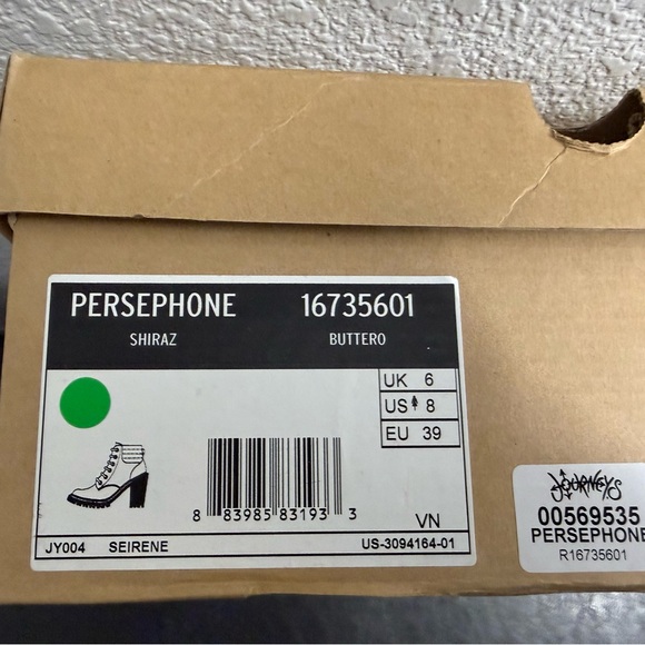 Dr. Martens Persephone ShirazOx Blood Lace-Up Boots 6-hole Platform Heeled Docs - Picture 4 of 16